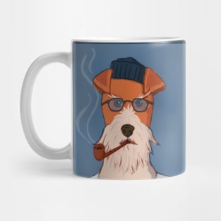 Pipe smoking sailor terrier Mug